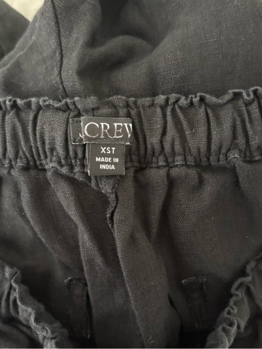 J. Crew Tall Soleil Pant Linen Black - Picture 4 of 5